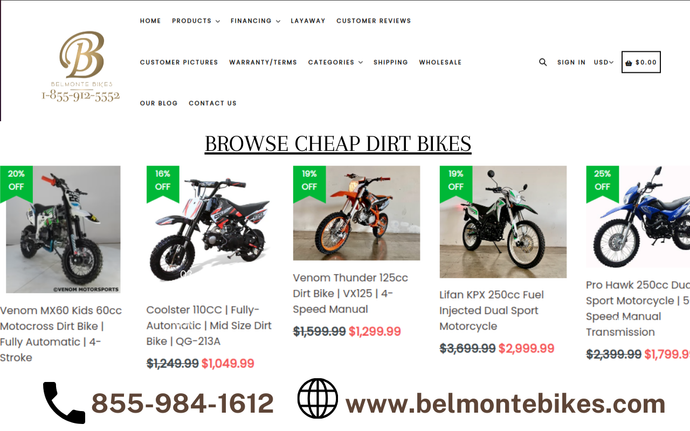 Top-Rated Cheap Dirt Bikes for Sale!