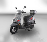 Cali 50cc Moped Scooter | Automatic Transmission | PMZ50-2 Ash Gray