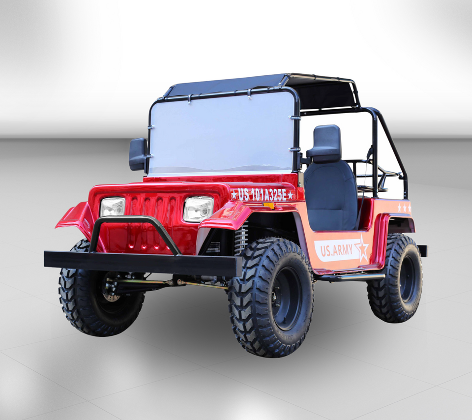 Willys 200cc Mini Jeep | Full Size | Automatic Red