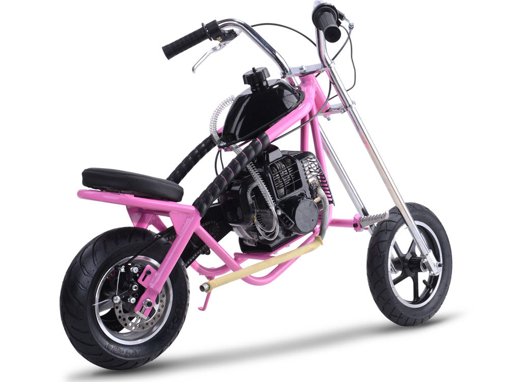 Fast Kids Mini Bike Chopper Motorcycle 49cc Gas - Orange - Big Toys Green  Country