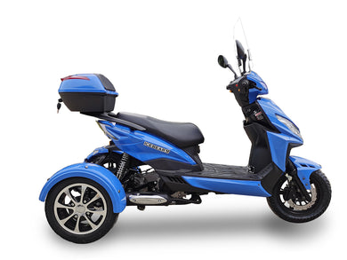 PST150-9Z icebear mojo magic trike scooter. Blue color